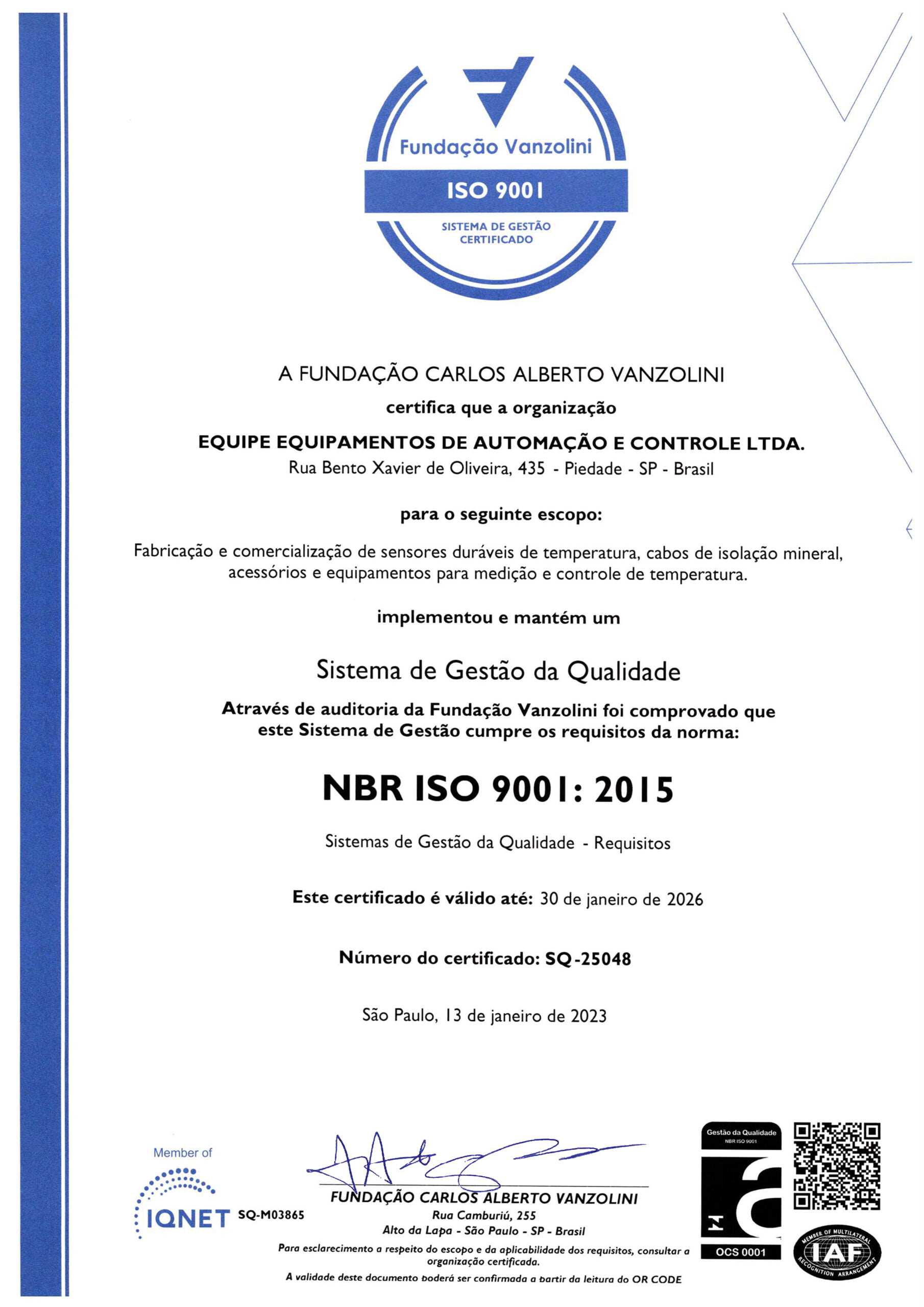 Certificado ISO Page 1